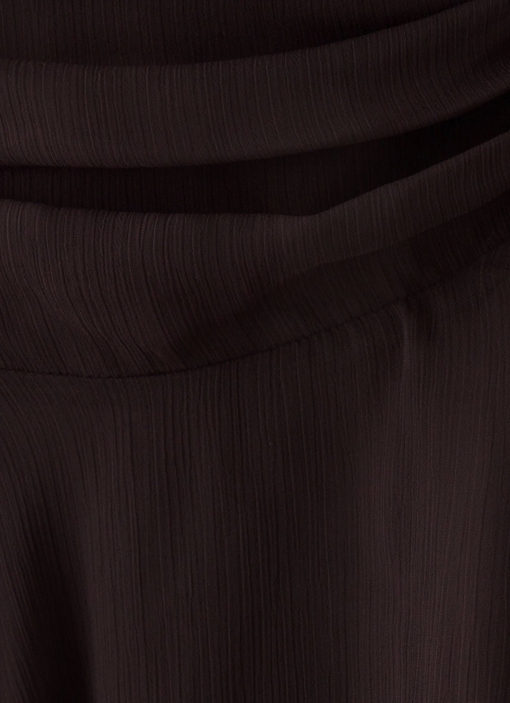 Abeda Asymmetrical Midi Skirt - Chocolate