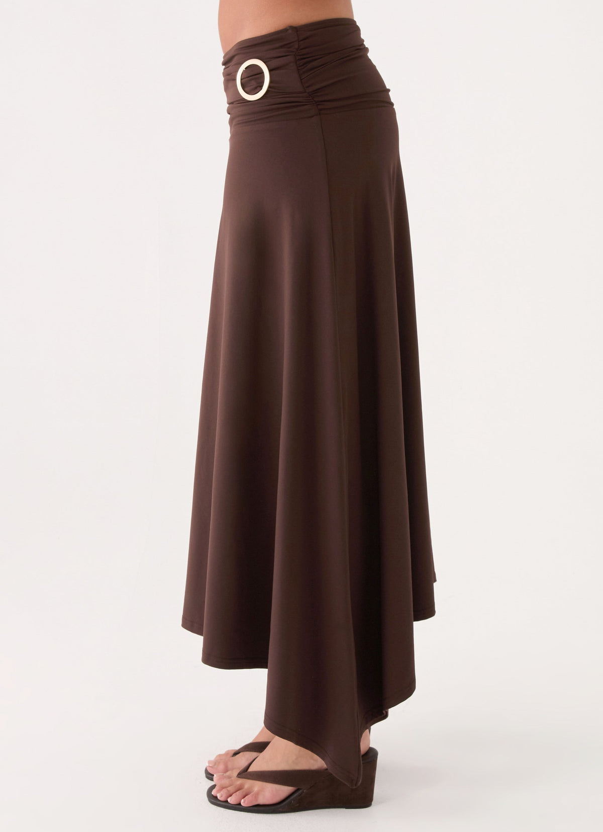 Automatic Midi Skirt - Rose Taupe
