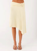 Brisa Midi Skirt - Butter