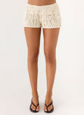 Cynthiana Mini Shorts - Ivory