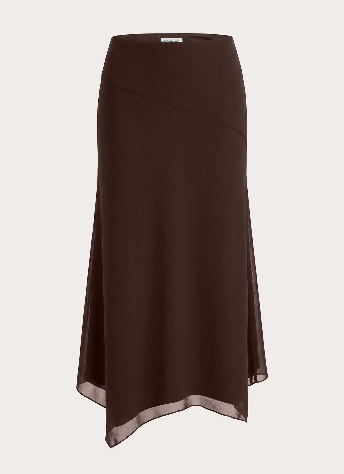 Kerrie Hanky Midi Skirt - Chocolate