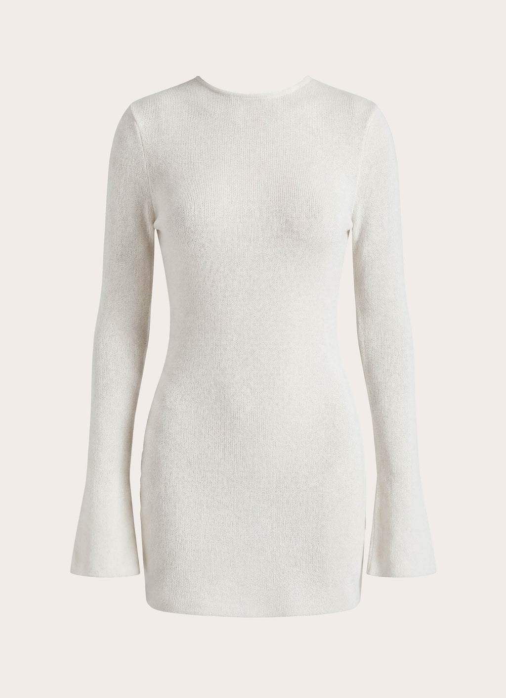 Levara Knit Low Back Mini Dress - White