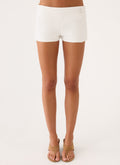 Swarov Low Rise Shorts - White