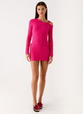 Thalia Knit Mini Dress - Fuchsia
